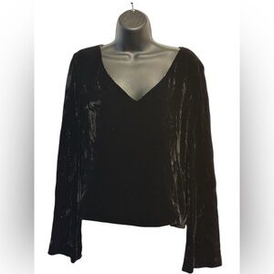 Dana Buchman Black Velvet Blouse